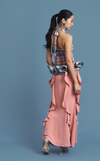 BERINA TOP - PEACH TARTAN