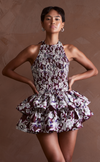 BERLIN TOP - BROWN FLORAL
