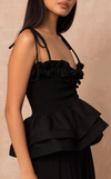 NAMIBIA TOP - BLACK TWILL