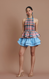 BIRA TOP - PEACH TARTAN