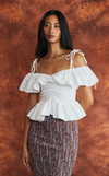 BRASILIA TOP - WHITE VISCOSE