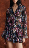GOBI SKIRT - BLACK FLORAL