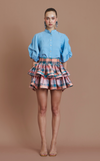 AYDA SKIRT - PEACH TARTAN
