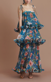 AURORA MAXI DRESS - BLUE FLORAL (PRE-ORDER)
