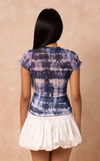 ARA TOP - BLUE TIE DYE