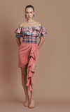 FLORA MINI SKIRT - CORAL