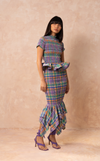 APULIA TOP - PURPLE PLAID