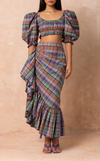 MARRAKESH SKIRT - PACIFIC PLAID
