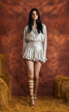 GOBI SKIRT - GOLD SATIN