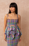 FIJI TOP - PURPLE PLAID