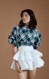 CAMIA TOP - BLUE GREEN