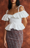 BRASILIA TOP - WHITE VISCOSE