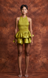 BERLIN TOP - KEY LIME SATIN