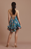 KENYA MINI DRESS - BLUE FLORAL (PRE-ORDER)