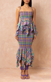 TUVALU SKIRT - PURPLE PLAID