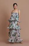 AURORA MAXI DRESS - GREEN FLORAL