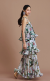 AURORA MAXI DRESS - GREEN FLORAL