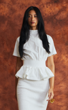 GAMBIA TOP - SOFT WHITE LINEN