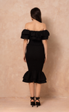 VENEZIA MIDI SKIRT - BLACK
