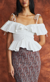 BRASILIA TOP - WHITE VISCOSE