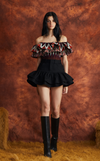 NEVADA SKIRT - BLACK DENIM