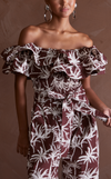 IBIZA TOP - BROWN COCONUT