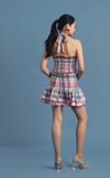 BERLIN TOP - PEACH TARTAN