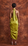 CATALONIA TOP - KEY LIME SATIN