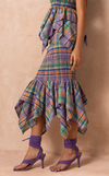 TUVALU SKIRT - PURPLE PLAID