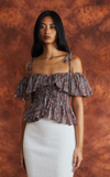 BRASILIA TOP - SANGRIA LEAVES