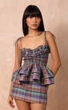 NAMIBIA TOP - PACIFIC PLAID