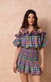 VIERA TOP - PURPLE PLAID