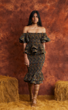 ROMA TOP - BLUE PAISLEY