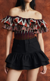 NEVADA SKIRT - BLACK DENIM