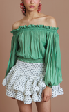 NORMANDY TOP - PISTACHIO