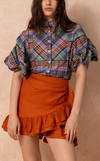 CAMIA TOP - PACIFIC PLAID