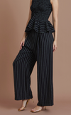 SOLOMON PANTS - BLACK CHALK STRIPES