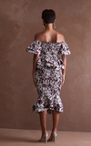 VENEZIA MIDI SKIRT - BROWN FLORAL