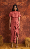 FLORA SKIRT - RUST
