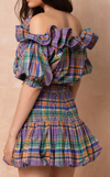VANUATU SKIRT - PURPLE PLAID