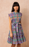 AKITA DRESS - PURPLE PLAID
