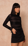 CITA SKORT - BLACK W/ EMBRO
