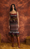 VENEZIA MIDI SKIRT - MULTI COLOR CHEVRON