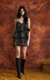 ACAPULCO MINI DRESS - BLACK CROSS DIAMOND
