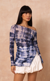 KORA TOP - BLUE TIE DYE (PRE ORDER)