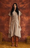 HAITI DRESS - WOOD TWILL