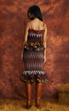 VENEZIA MIDI SKIRT - MULTI COLOR CHEVRON