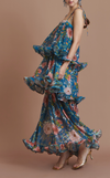 AURORA MAXI DRESS - BLUE FLORAL (PRE-ORDER)