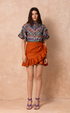 CAMIA TOP - PACIFIC PLAID
