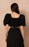 BILBAO TOP - BLACK DOTTED
